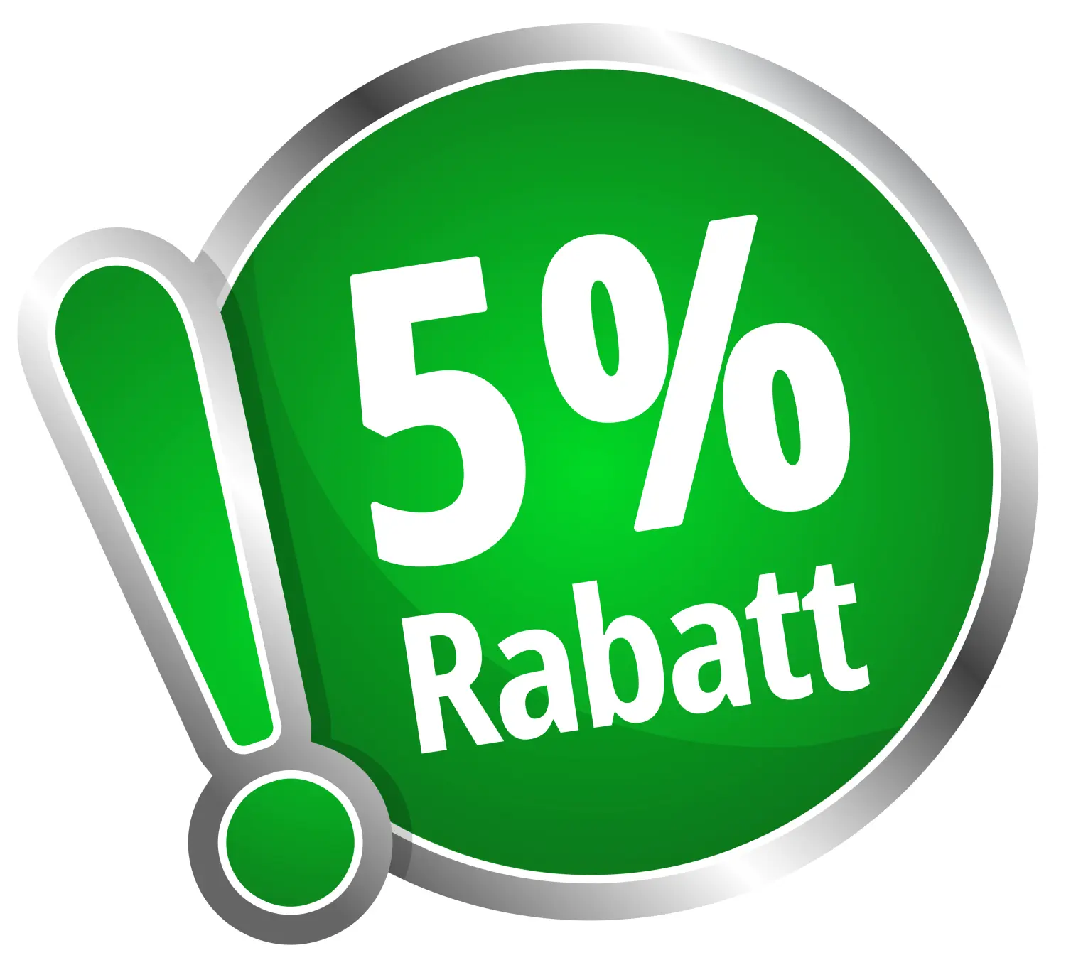 5 % Rabatt
