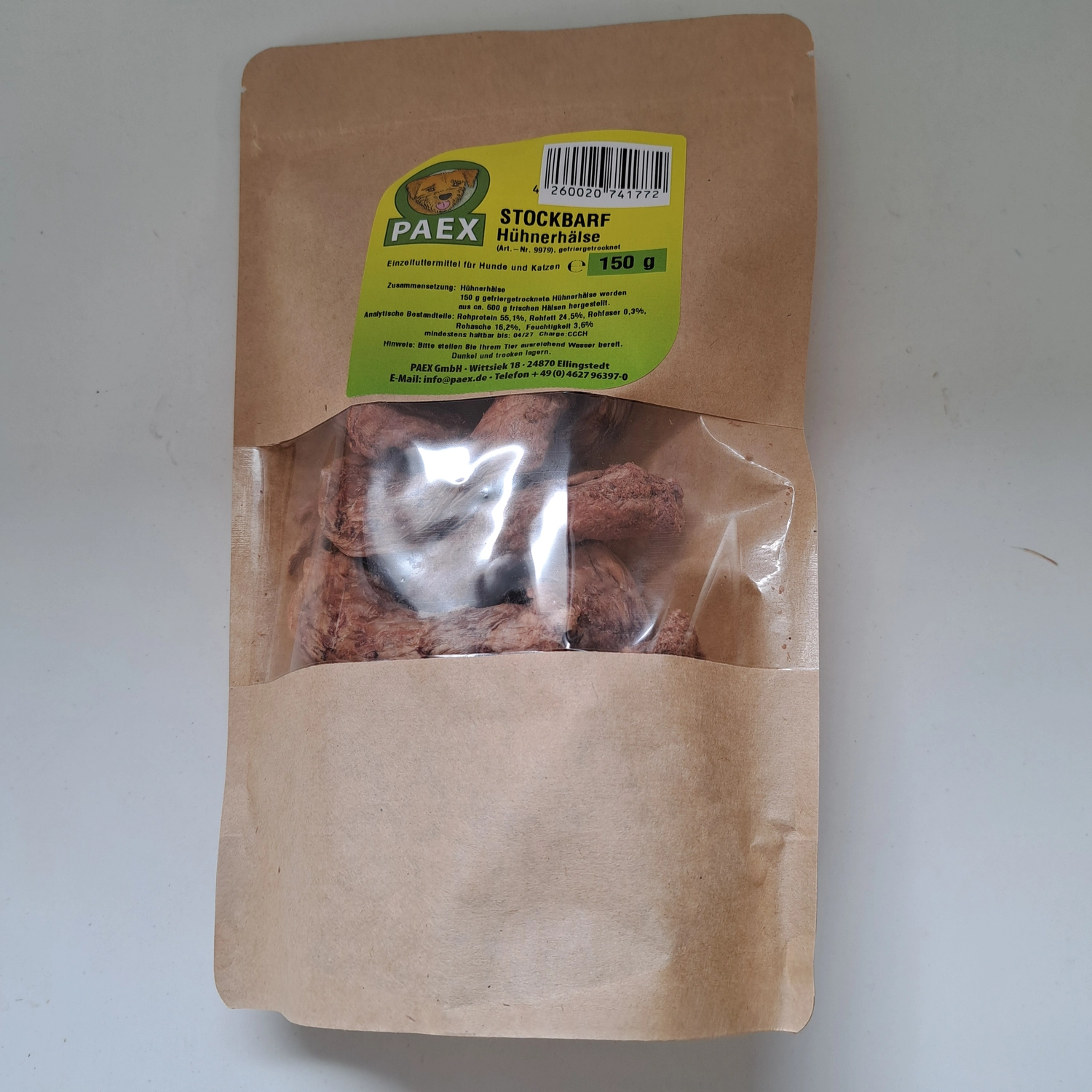 Canarius, Hundefutter, Kekspackung