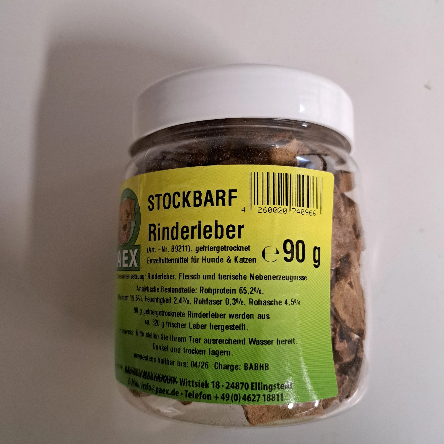 Canarius, Hundefutter, Kekspackung