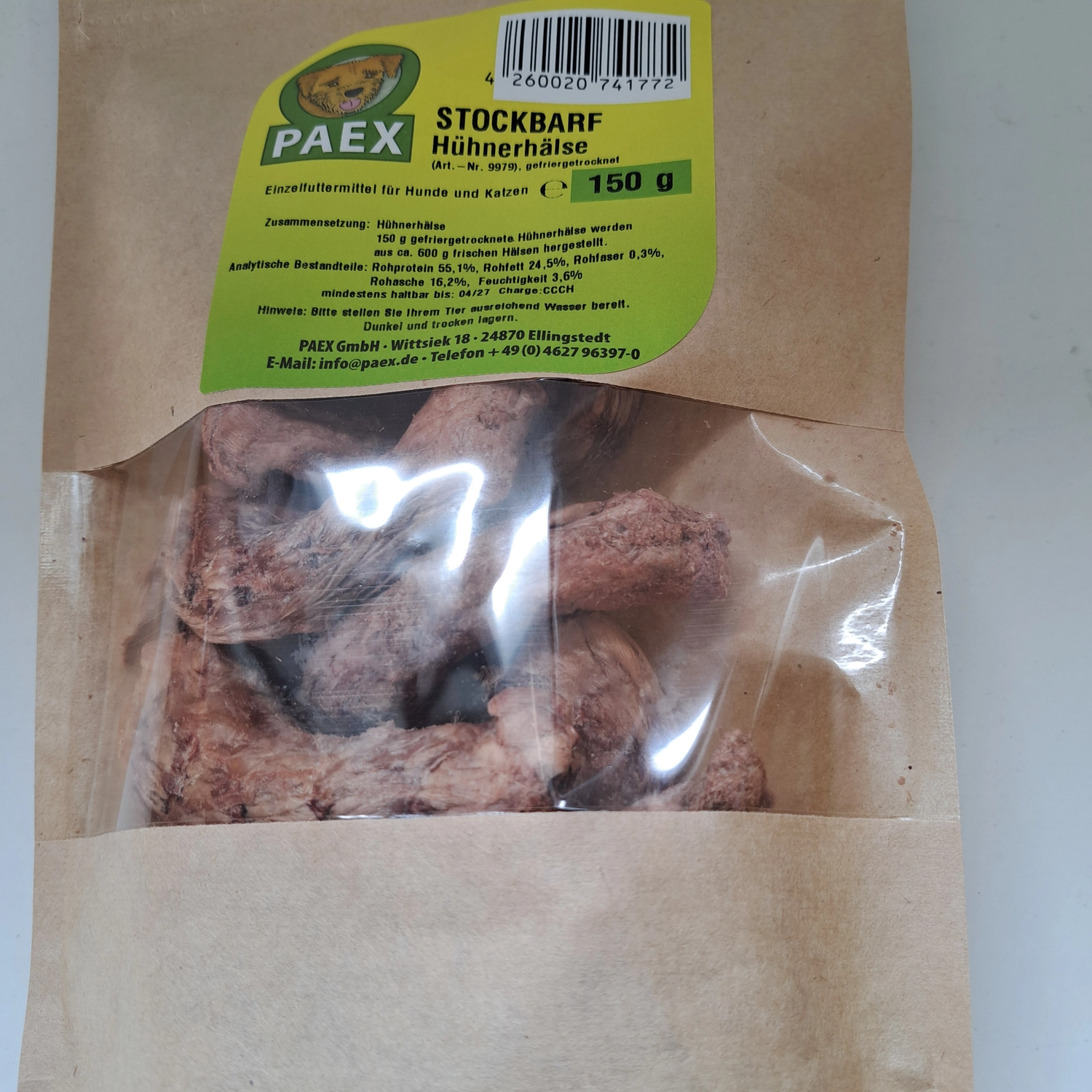 Canarius, Hundefutter, Kekspackung